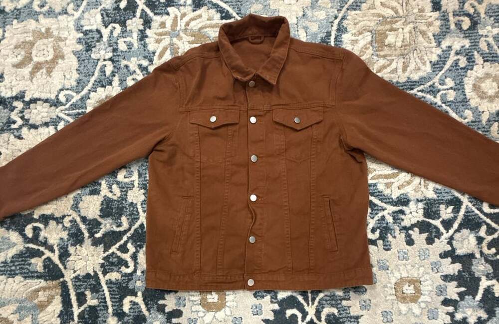 HME Denim Jacket Size XL/42 Brown Cotton
